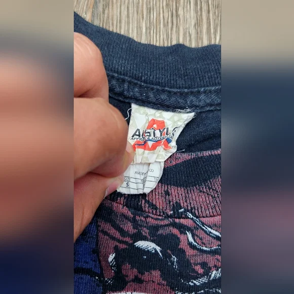 Vintage Y2K Miami Ink T-Shirt Size Small Motorcycle Biker Tattoos Unisex 💀 - Picture 3 of 6